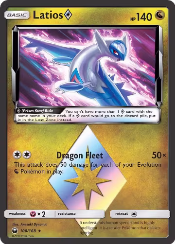 Latios Prism Star (108/168), SM - Celestial Storm — Pokémon card price
