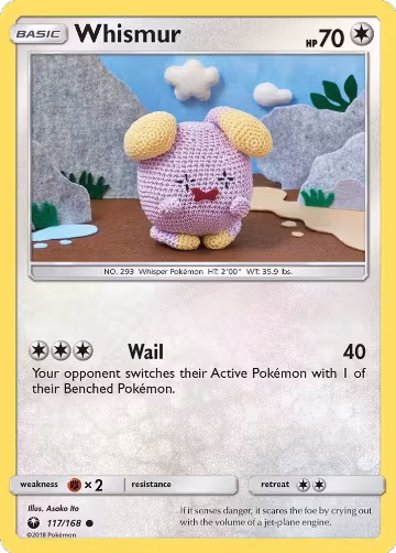 Whismur (117) (117/168), SM - Celestial Storm — Pokémon card price