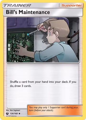 Bill's Maintenance (126/168), SM - Celestial Storm — Pokémon card price