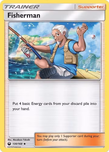 Fisherman (130/168), SM - Celestial Storm — Pokémon card price