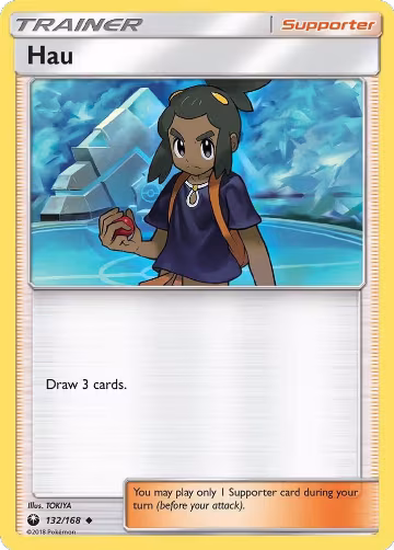 Hau (132/168), SM - Celestial Storm — Pokémon card price