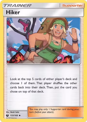 Hiker (133/168), SM - Celestial Storm — Pokémon card price