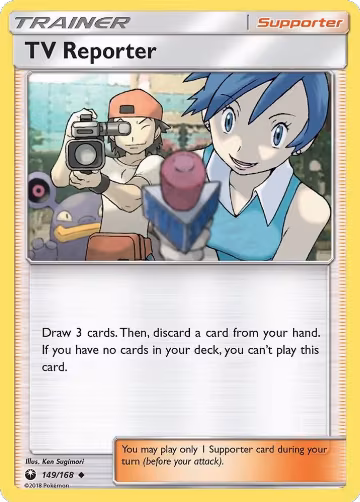 TV Reporter (149/168), SM - Celestial Storm — Pokémon card price