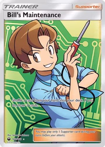 Bill's Maintenance (Full Art) (162/168), SM - Celestial Storm — Pokémon card price
