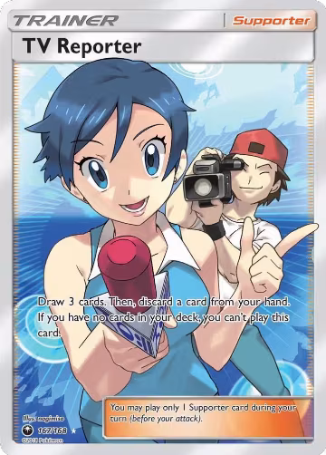TV Reporter (Full Art) (167/168), SM - Celestial Storm — Pokémon card price
