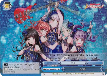 Zeit (SR) (BD/W54-TE17S SR), BanG Dream! Girls Band Party! — Weiß Schwarz card price