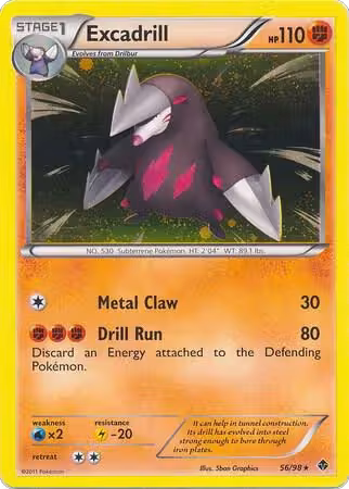 Excadrill - 56/98 (Cosmos Holo) (056/098), Blister Exclusives — Pokémon card price