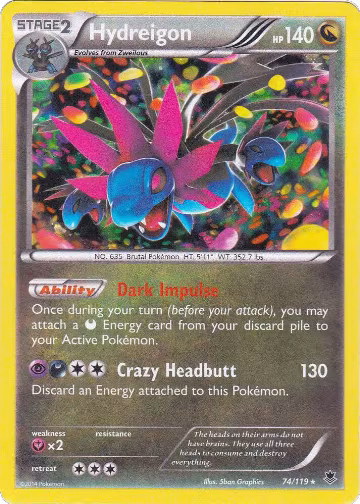Hydreigon - 074/119 (Cosmos Holo) (074/119), Blister Exclusives — Pokémon card price