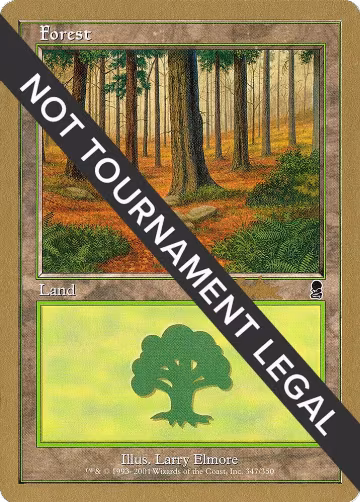 Forest (347) - 2002 Brian Kibler (ODY), World Championship Decks — Magic card price