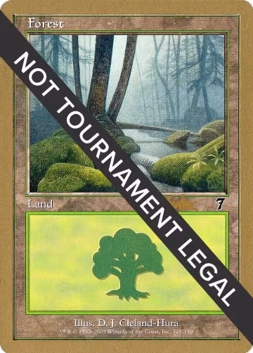 Forest (328) - 2002 Brian Kibler (7ED), World Championship Decks — Magic card price