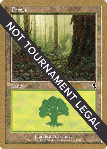 Forest (348) - 2002 Brian Kibler (ODY), World Championship Decks — Magic card price