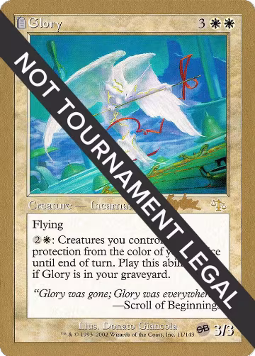 Glory - 2002 Brian Kibler (JUD) (SB), World Championship Decks — Magic card price
