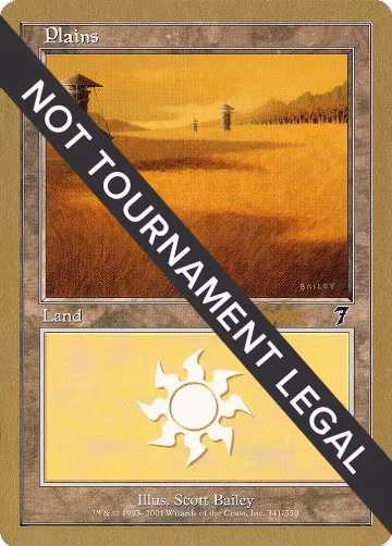 Plains (341) - 2002 Brian Kibler (7ED), World Championship Decks — Magic card price