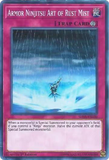 Armor Ninjitsu Art of Rust Mist (SHVA-EN030), Shadows in Valhalla — Yu-Gi-Oh! card price