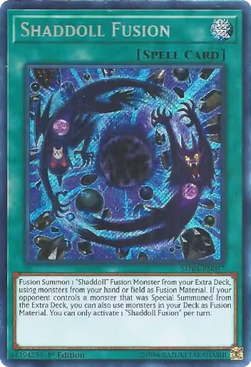 Shaddoll Fusion (SHVA-EN057), Shadows in Valhalla — Yu-Gi-Oh! card price