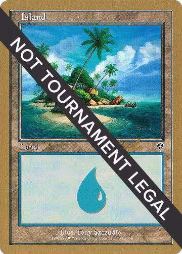 Island (335) - 2002 Carlos Romao (INV), World Championship Decks — Magic card price