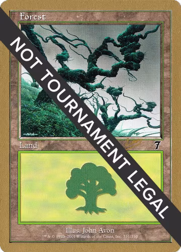 Forest (331) - 2002 Raphael Levy (7ED), World Championship Decks — Magic card price
