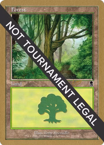 Forest (350) - 2002 Raphael Levy (ODY), World Championship Decks — Magic card price