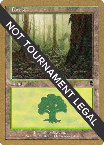 Forest (348) - 2002 Raphael Levy (ODY), World Championship Decks — Magic card price