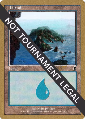 Island (335) - 2002 Raphael Levy (ODY), World Championship Decks — Magic card price