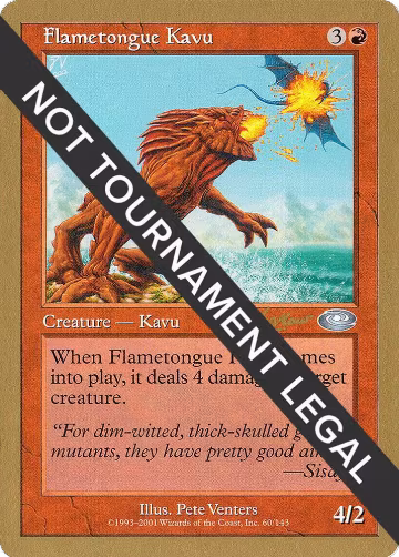 Flametongue Kavu - 2002 Sim Han How (PLS), World Championship Decks — Magic card price