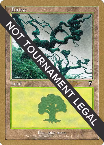 Forest (331) - 2002 Sim Han How (7ED), World Championship Decks — Magic card price