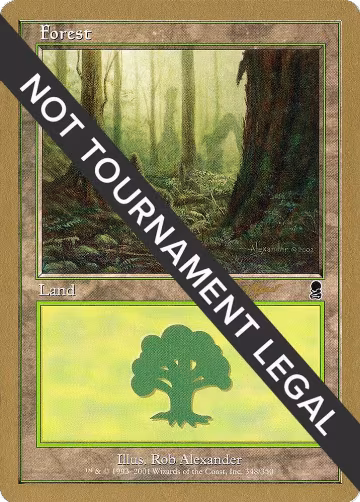 Forest (348) - 2002 Sim Han How (ODY), World Championship Decks — Magic card price