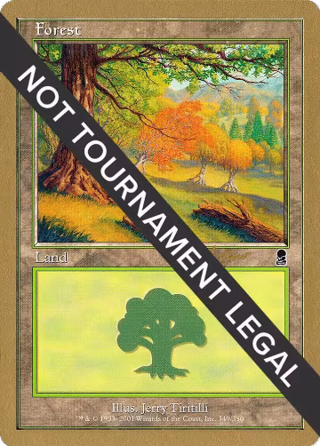 Forest (349) - 2002 Sim Han How (ODY), World Championship Decks — Magic card price