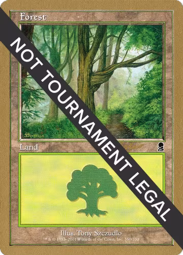 Forest (350) - 2002 Sim Han How (ODY), World Championship Decks — Magic card price