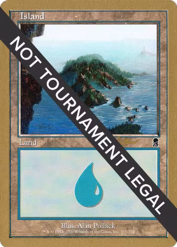 Island (335) - 2002 Sim Han How (ODY), World Championship Decks — Magic card price