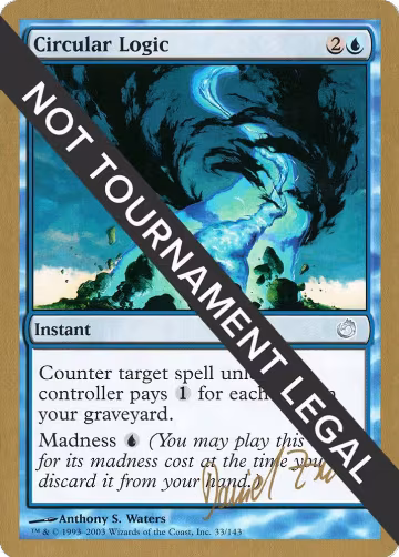 Circular Logic - 2003 Daniel Zink (TOR), World Championship Decks — Magic card price