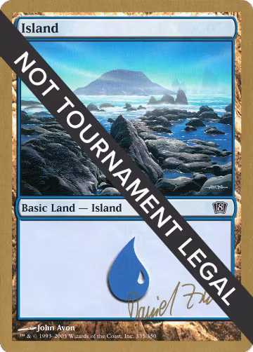 Island (335) - 2003 Daniel Zink (8ED), World Championship Decks — Magic card price