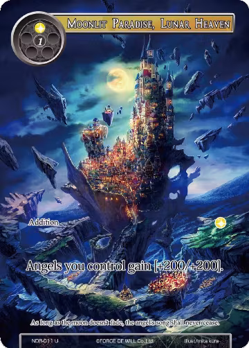Moonlit Paradise, Lunar Heaven (Full Art) (NDR-011), New Dawn Rises — Force of Will card price