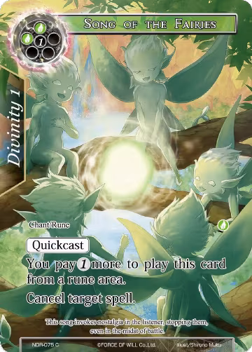 Song of the Fairies (Full Art) (NDR-075), New Dawn Rises — Force of Will card price