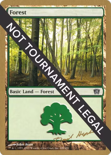 Forest (349) - 2003 Dave Humpherys (8ED), World Championship Decks — Magic card price
