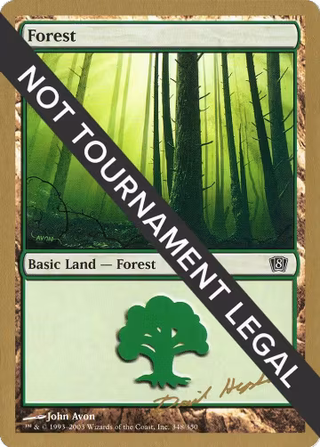 Forest (348) - 2003 Dave Humpherys (8ED), World Championship Decks — Magic card price