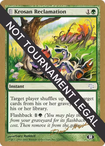 Krosan Reclamation - 2003 Dave Humpherys (JUD) (SB), World Championship Decks — Magic card price
