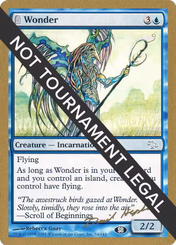 Wonder - 2003 Dave Humpherys (JUD) (SB), World Championship Decks — Magic card price