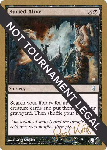 Buried Alive - 2003 Peer Kroger (ODY) (SB), World Championship Decks — Magic card price