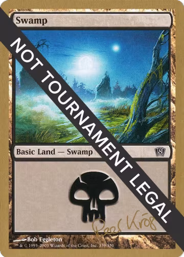 Swamp (339) - 2003 Peer Kroger (8ED), World Championship Decks — Magic card price