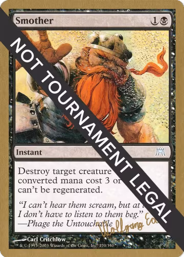 Smother - 2003 Wolfgang Eder (ONS), World Championship Decks — Magic card price