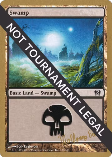 Swamp (339) - 2003 Wolfgang Eder (8ED), World Championship Decks — Magic card price