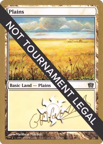 Plains (332) - 2004 Gabriel Nassif (8ED), World Championship Decks — Magic card price