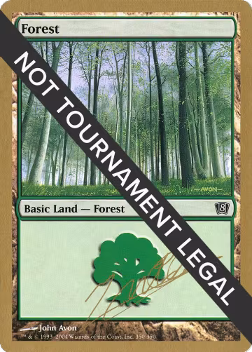 Forest (350) - 2004 Julien Nuijten (8ED), World Championship Decks — Magic card price