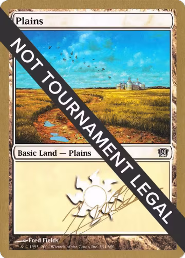 Plains (334) - 2004 Julien Nuijten (8ED), World Championship Decks — Magic card price