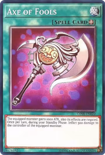 Axe of Fools (OP08-EN022), OTS Tournament Pack 8 — Yu-Gi-Oh! card price