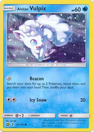 Alolan Vulpix - 21a/145 (021a/145), Alternate Art Promos — Pokémon card price
