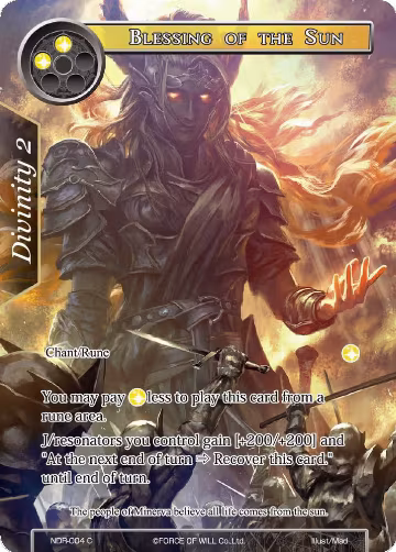 Blessing of the Sun (Full Art) (NDR-004), New Dawn Rises — Force of Will card price