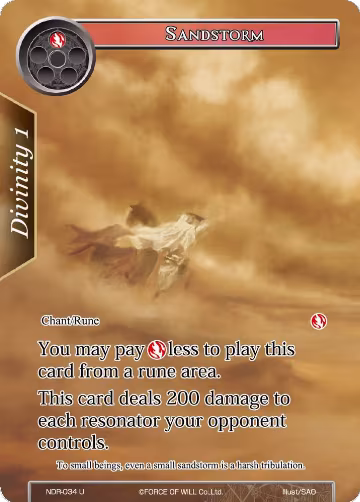 Sandstorm (Full Art) (NDR-034), New Dawn Rises — Force of Will card price