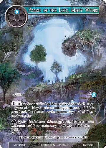 Forest of the Lost, Misty Woods (Full Art) (NDR-042), New Dawn Rises — Force of Will card price